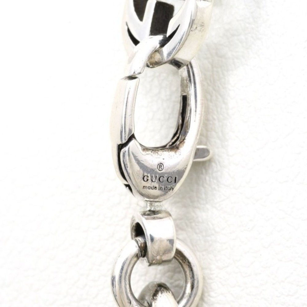 GUCCI Interlocking G Silver Necklace 56.5g 60cm - Picture 6 of 6